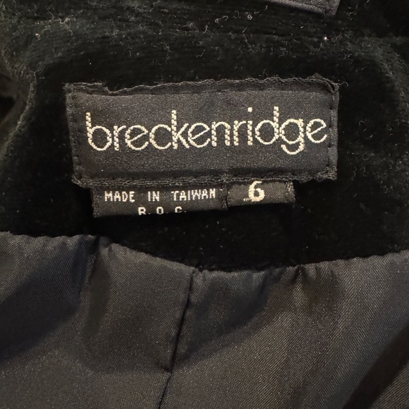 VINTAGE BRECKENRIDGE BLACK VELVET BLAZER | TAILORED CREW | HOLIDAY PARTY JACKET - Picture 3 of 14